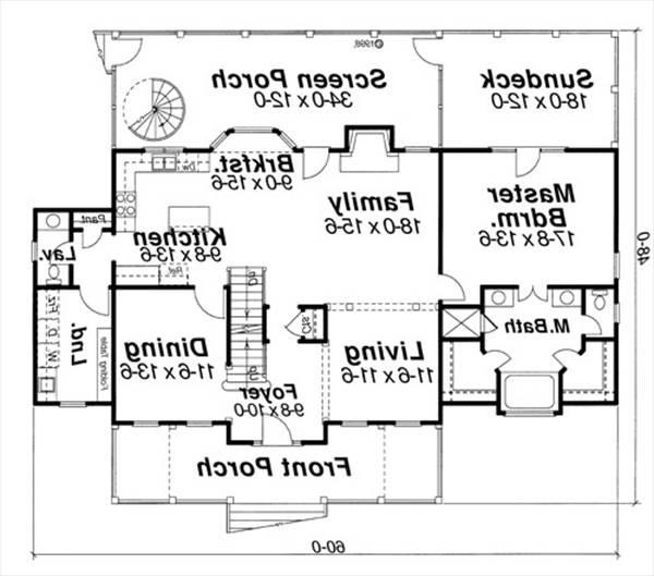 First Floor image of ANNISTON House Plan